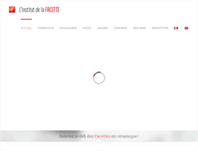 Tablet Screenshot of linstitutdelafacette.com